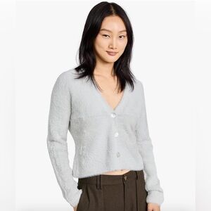 NWOT Vince Eyelash V-Neck Ica Bay Cardigan XL